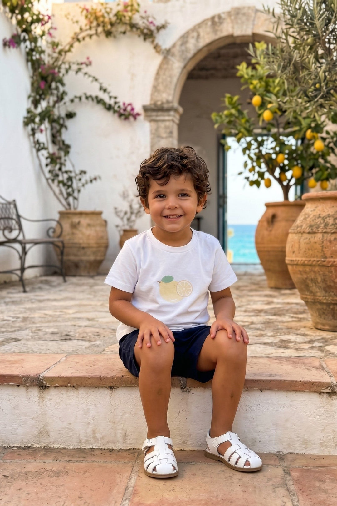 Valentina Bebés "August" Lemon T-Shirt & Shorts - Millie and John