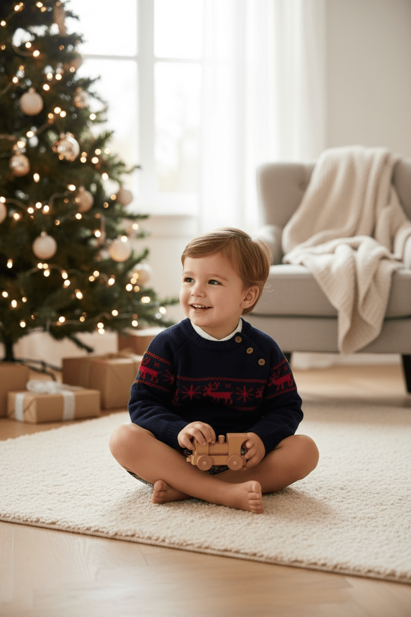 Valentina Bebés "Brody" Navy & Red 3 - Piece Shorts Set - Millie and John