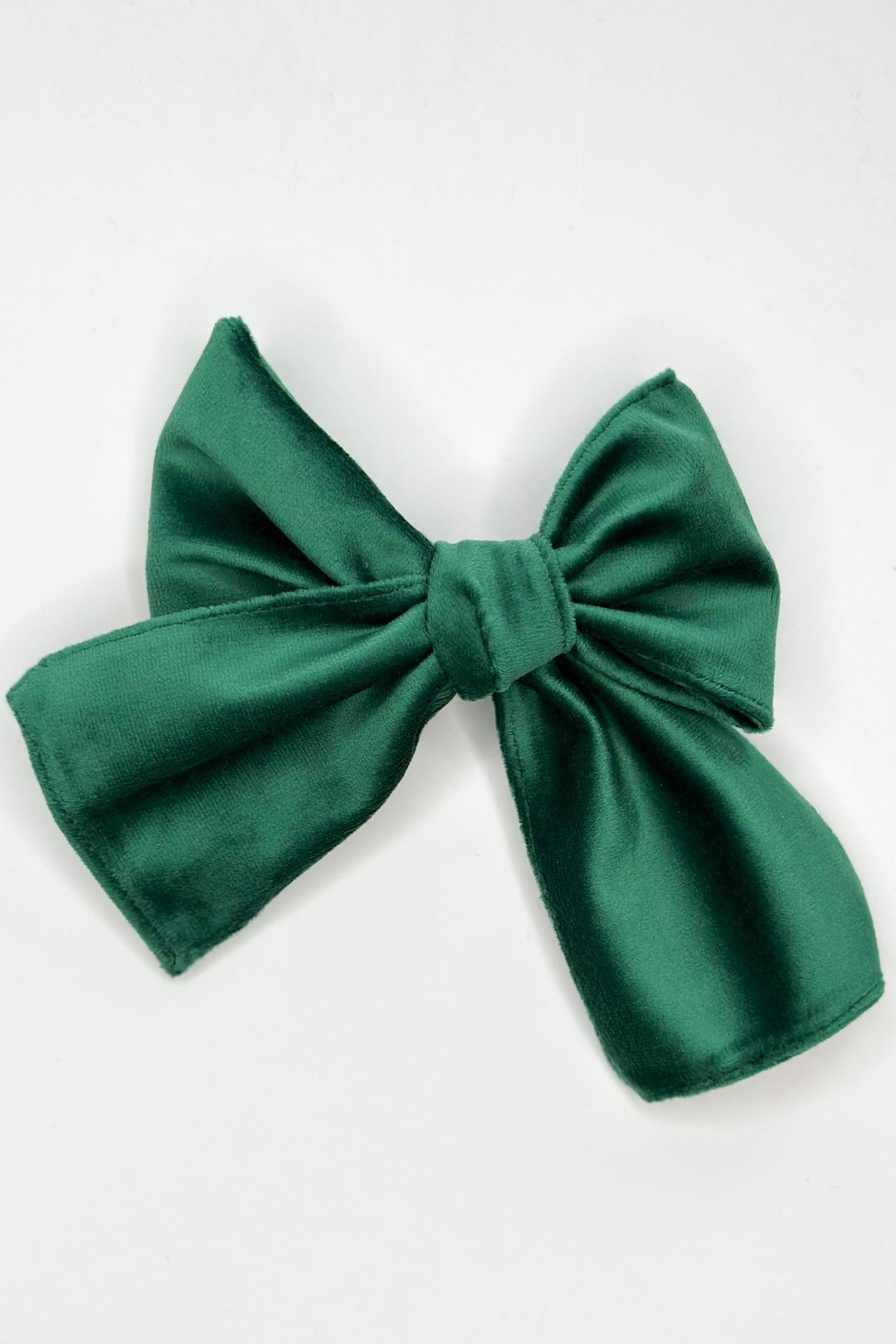 Valentina Bebés Emerald Green Velvet Hair Bow - Millie and John