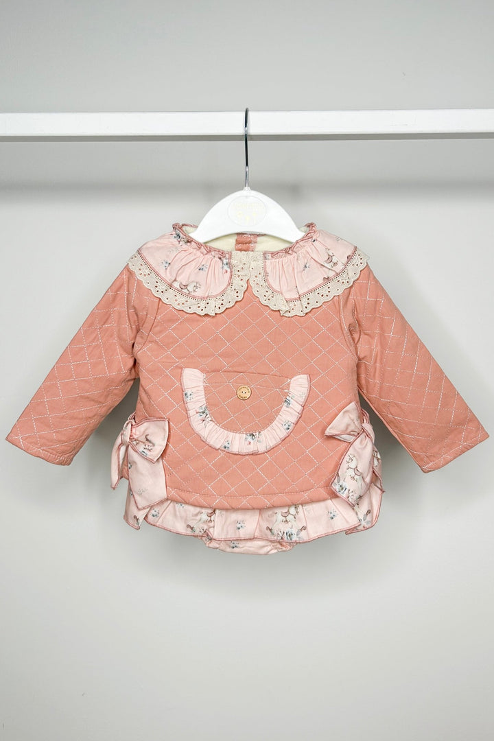 Valentina Bebes "Lula" Salmon Pink Carousel Pony Top & Skort - Millie and John
