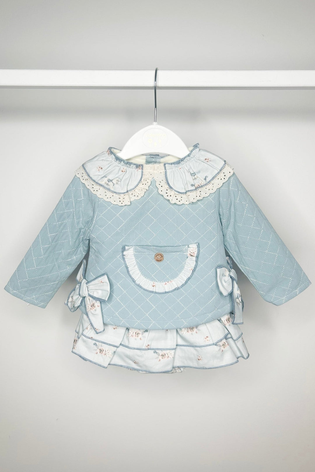 Valentina Bebes "Lula" Teal Carousel Pony Top & Skort - Millie and John