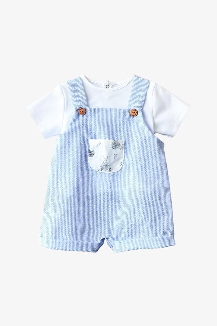 Valentina Bebés PREORDER 🛑 "Arthur" Blue Peter Rabbit Dungaree - Millie and John
