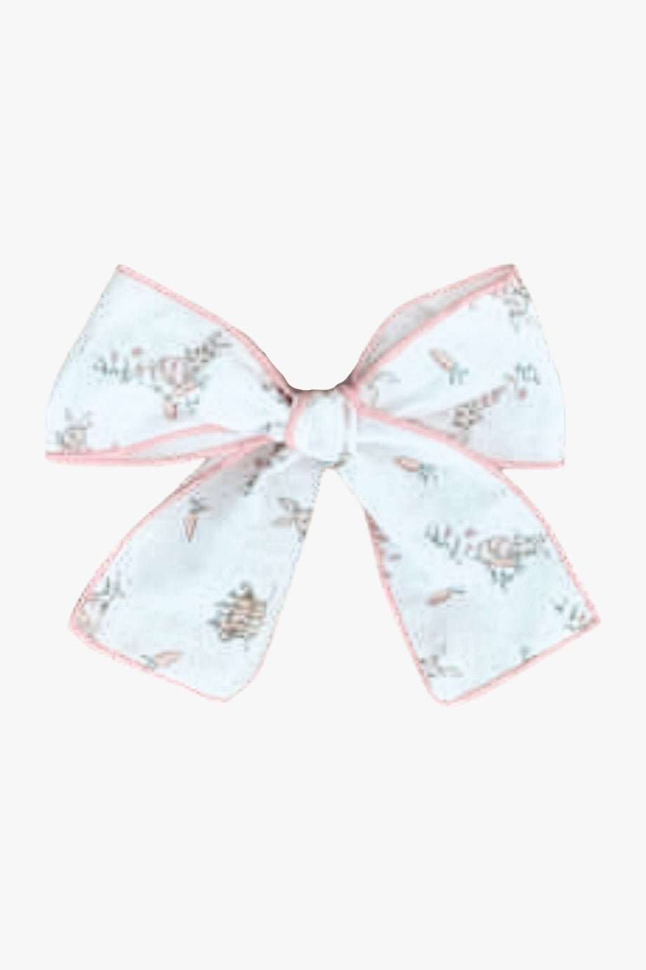 Valentina Bebés PREORDER 🛑 Pale Pink Bunny Print Hair Bow - Millie and John