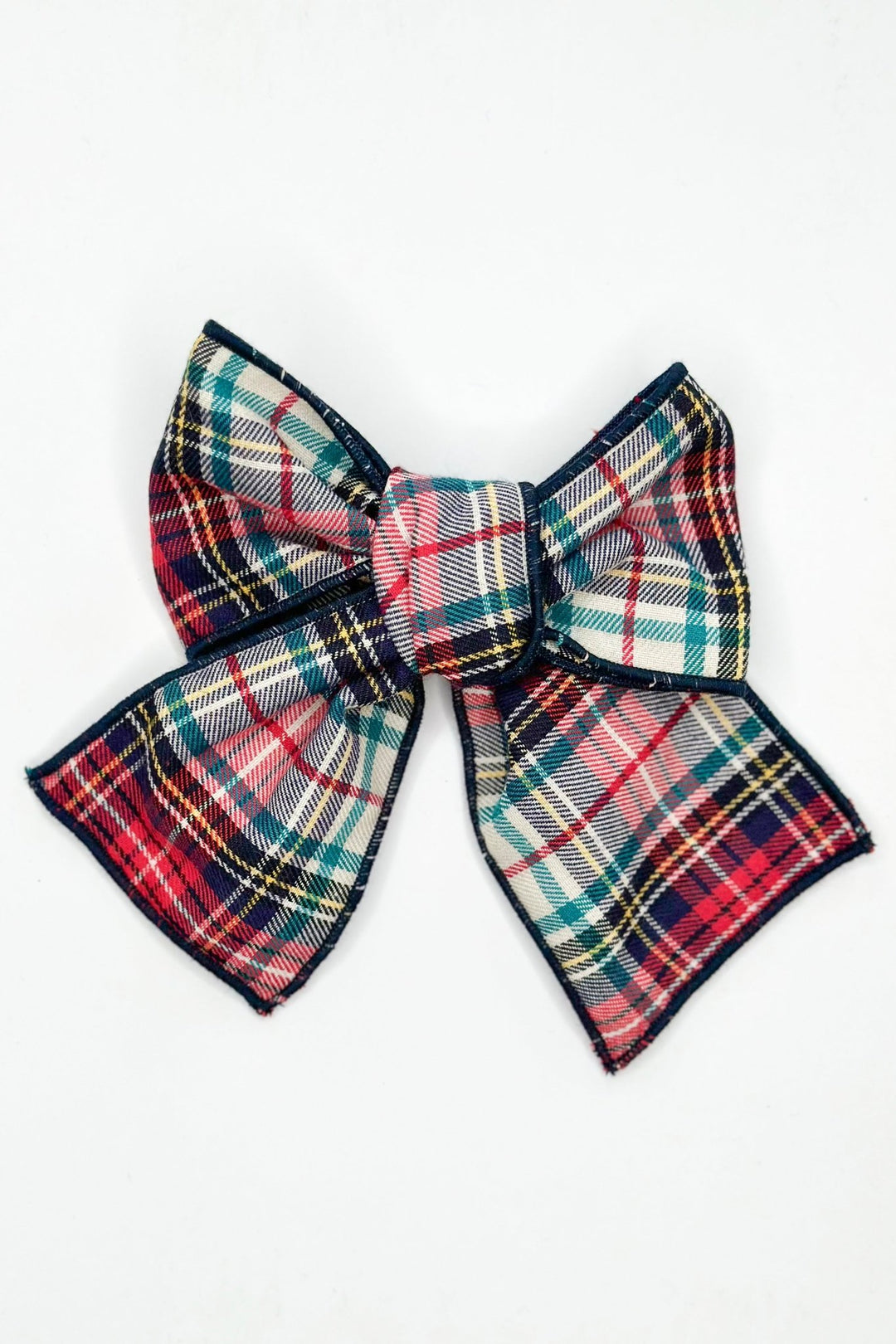Valentina Bebés Red & Stone Tartan Hair Bow - Millie and John