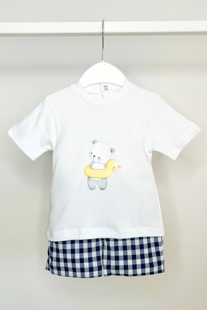 Valentina Bebés "Timothy" Sunshine Yellow 3 - Piece Shorts Set - Millie and John