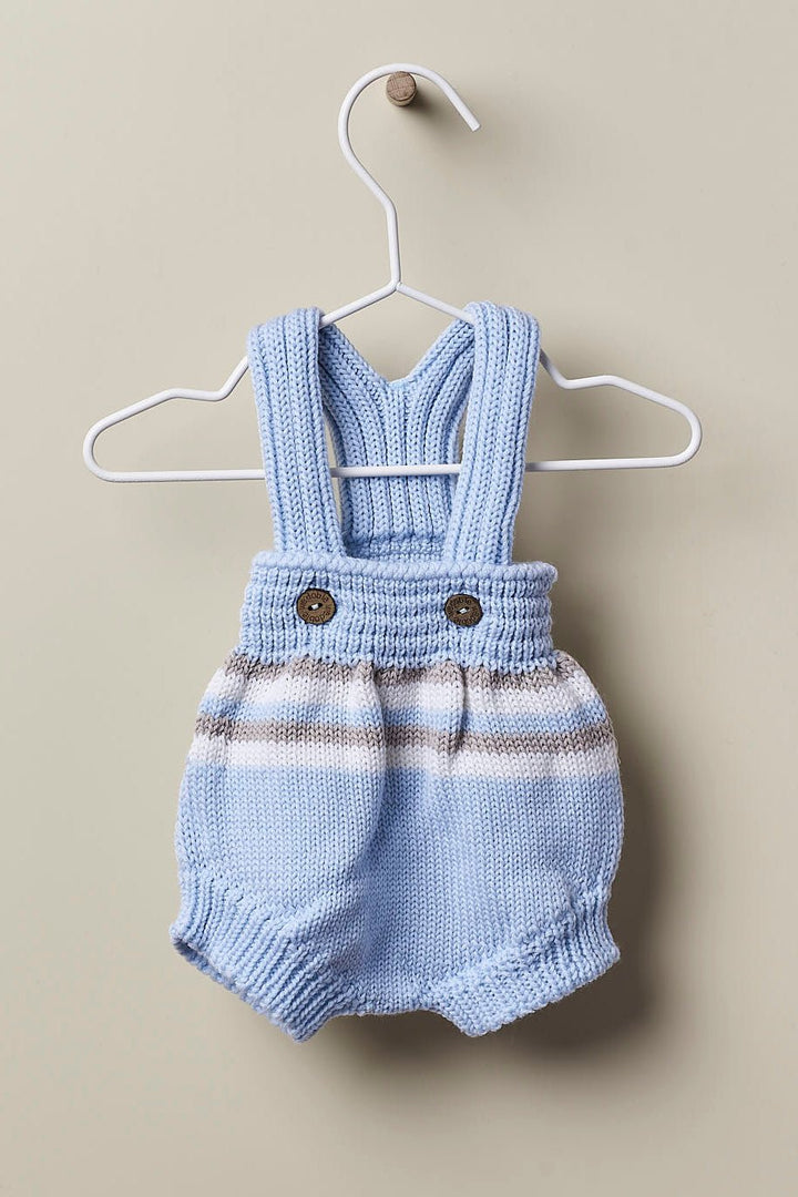 Wedoble "Celestino" Knit Polo Shirt & Baby Blue Shortie - Millie and John