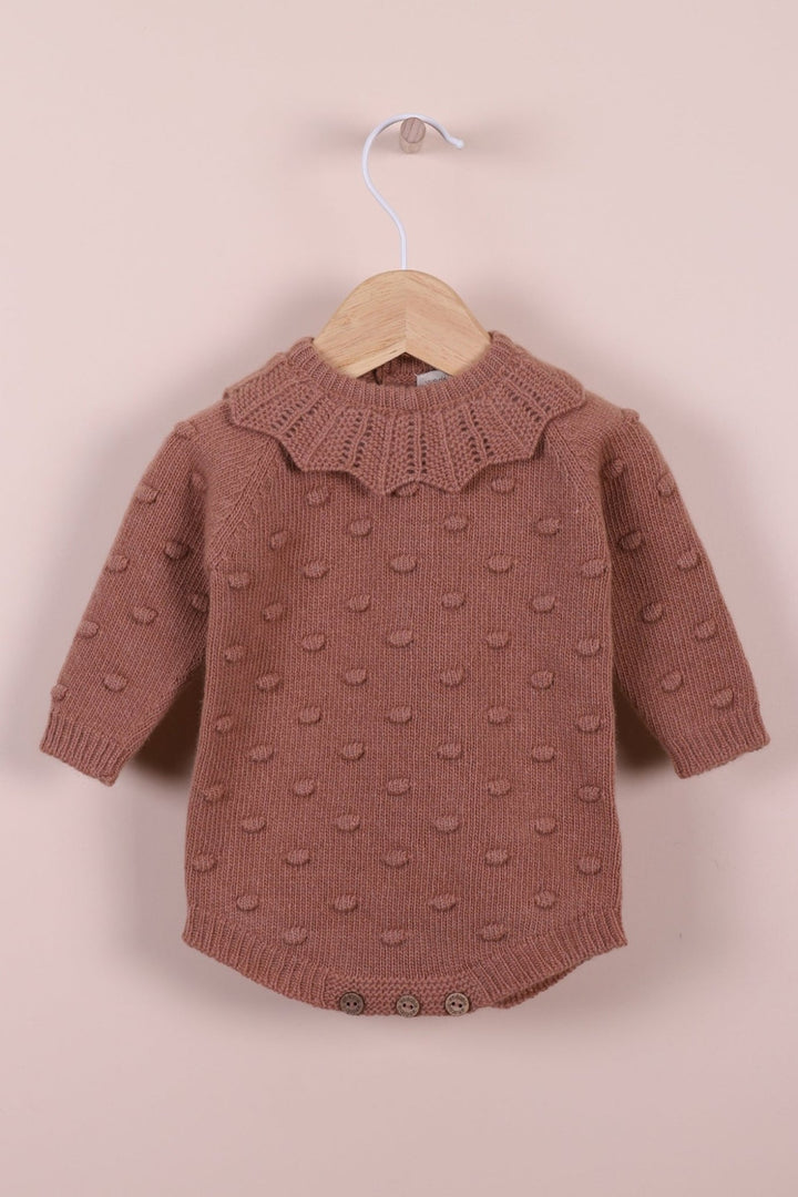 Wedoble "Fia" Cashmere Popcorn Knit Romper - Millie and John