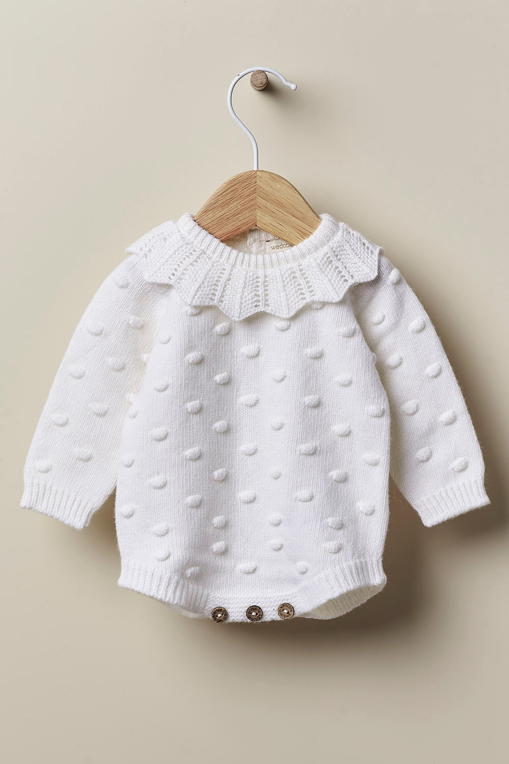 Wedoble "Fia" Cashmere Popcorn Knit Romper - Millie and John