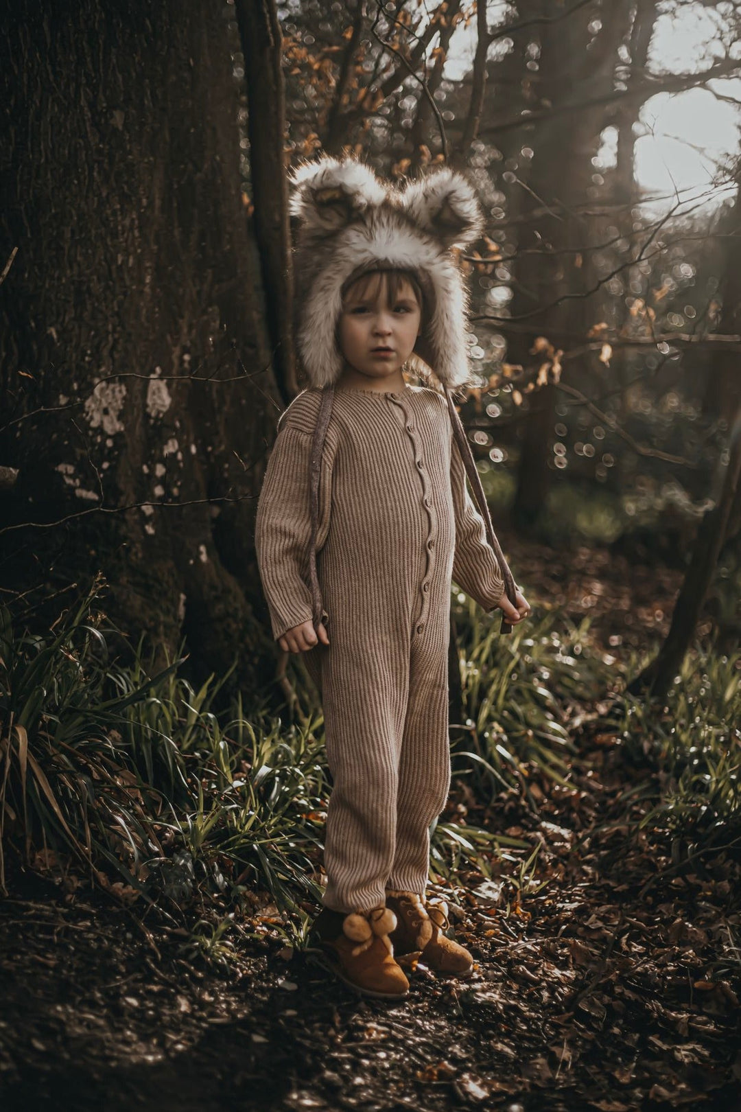 Wedoble "Lorcan" Camel Knitted Romper - Millie and John