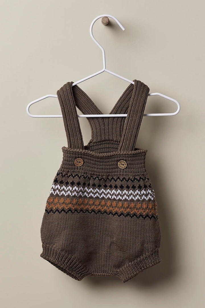 Wedoble "Salvador" Brown Merino Wool Knit Shortie - Millie and John