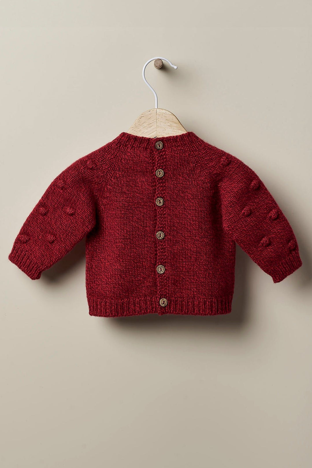 Wedoble "Tatiana" Burgundy Cashmere Top & Sand Shortie - Millie and John