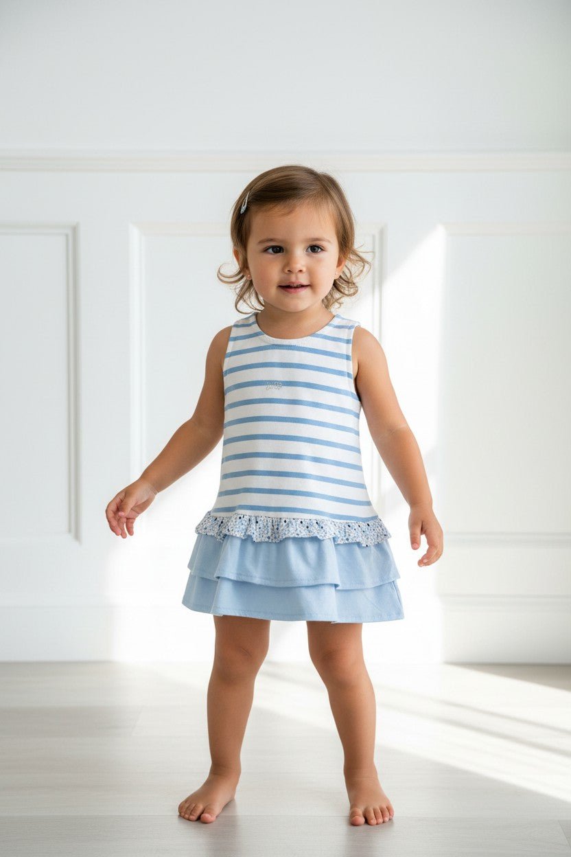 Week - end à la Mer "Anouk" Blue Striped Dress - Millie and John