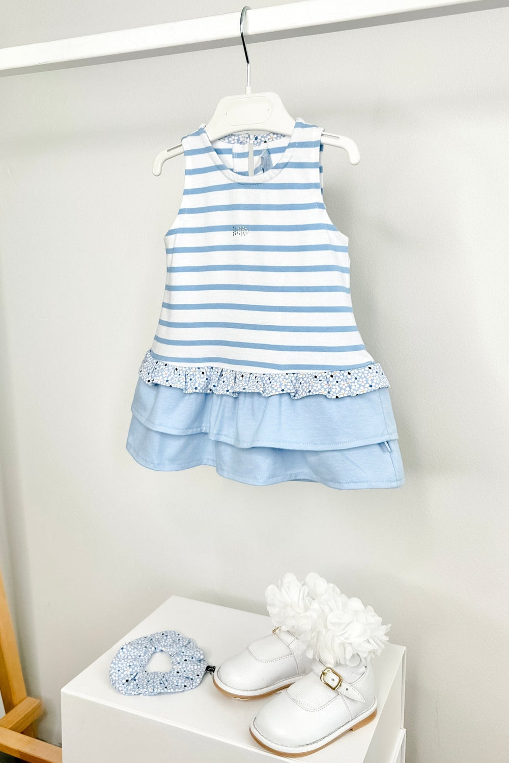 Week - end à la Mer "Anouk" Blue Striped Dress - Millie and John