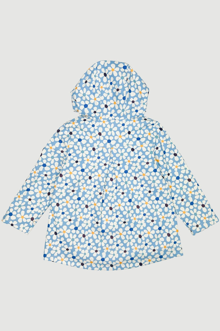 Week - end à la Mer "Aviana" Blue Floral Waterproof Raincoat - Millie and John