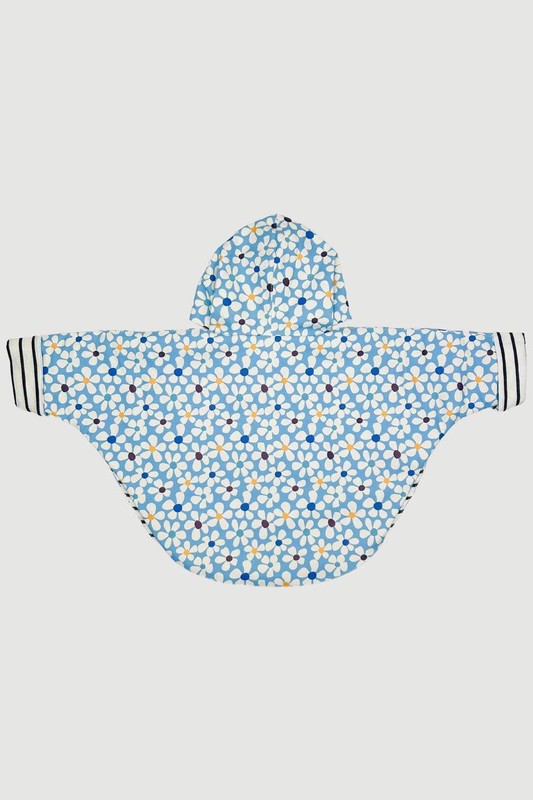 Week - end à la Mer "Dory" Blue Floral Waterproof Cape - Millie and John