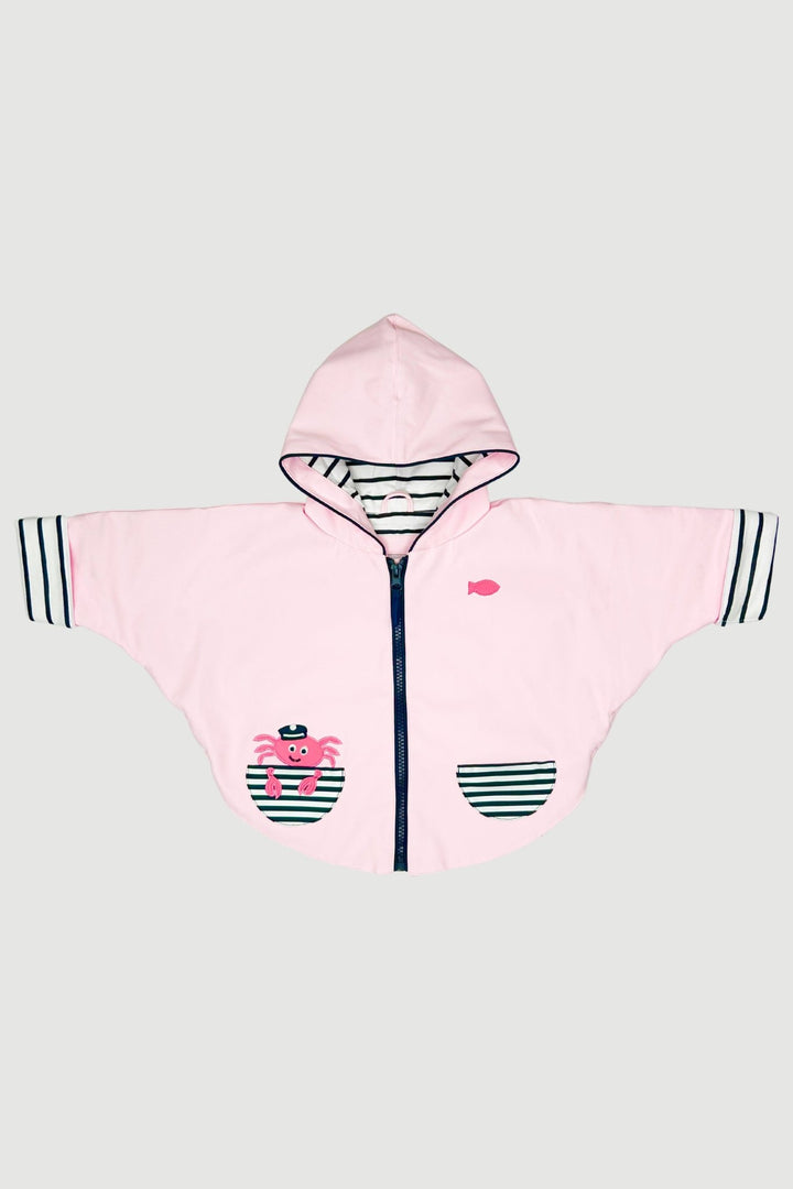 Week - end à la Mer "Georgie" Pale Pink Waterproof Cape - Millie and John