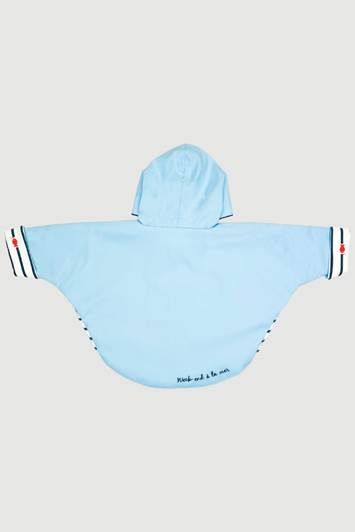 Week - end à la Mer "Georgie" Sky Blue Waterproof Cape - Millie and John
