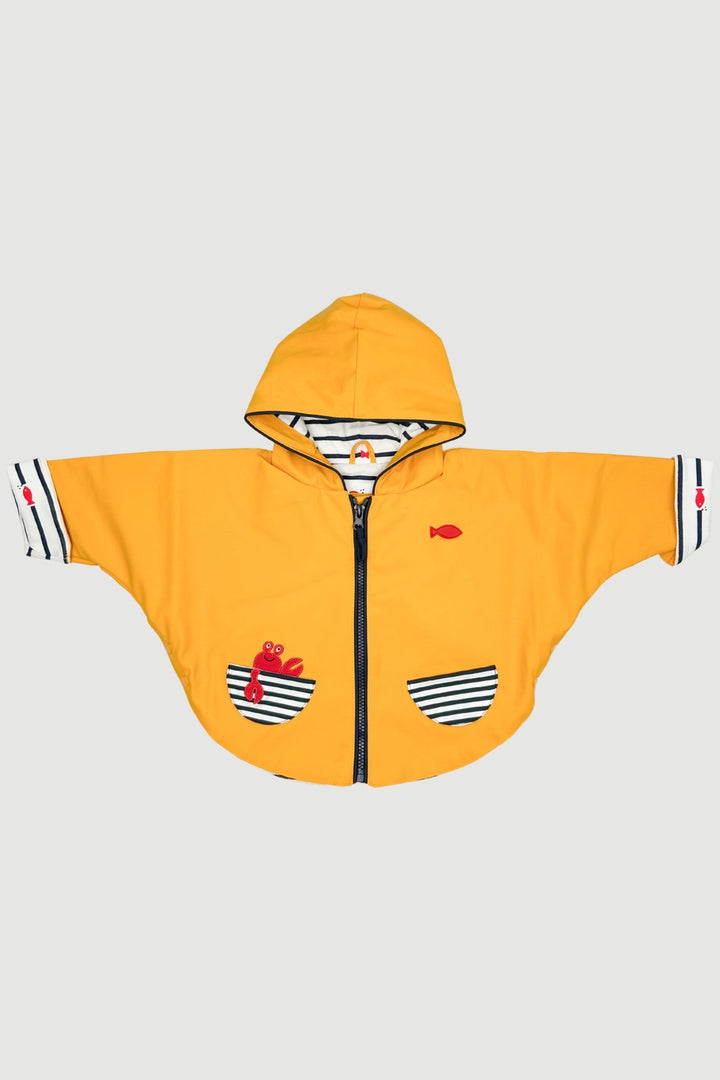 Week - end à la Mer "Georgie" Sunshine Yellow Waterproof Cape - Millie and John