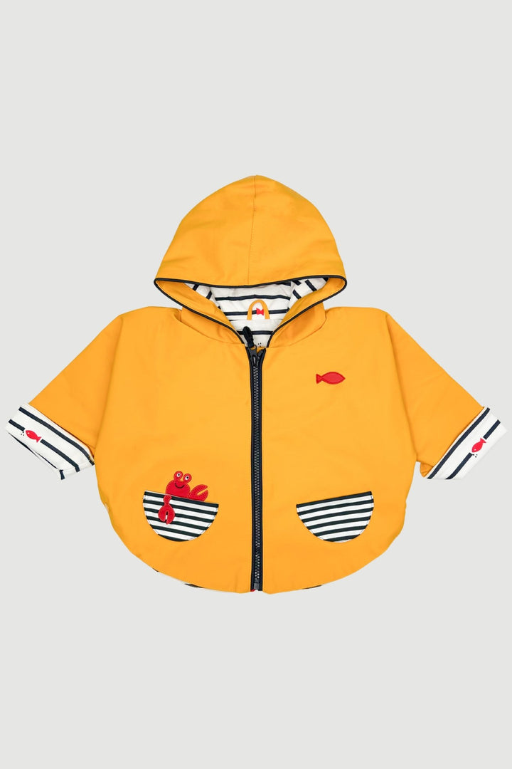 Week - end à la Mer "Georgie" Sunshine Yellow Waterproof Cape - Millie and John