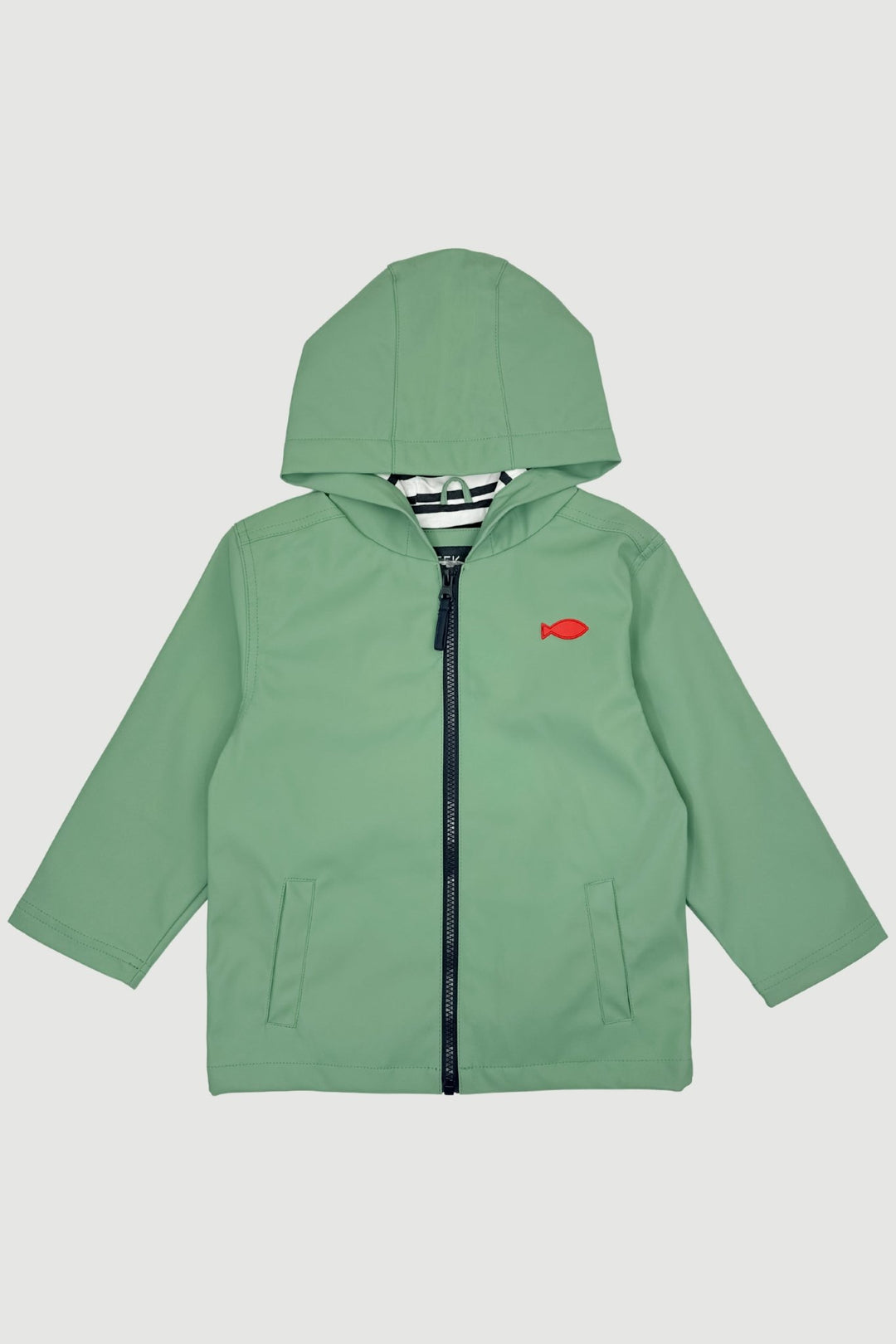Week - end à la Mer "Huxley" Sage Green Waterproof Raincoat - Millie and John