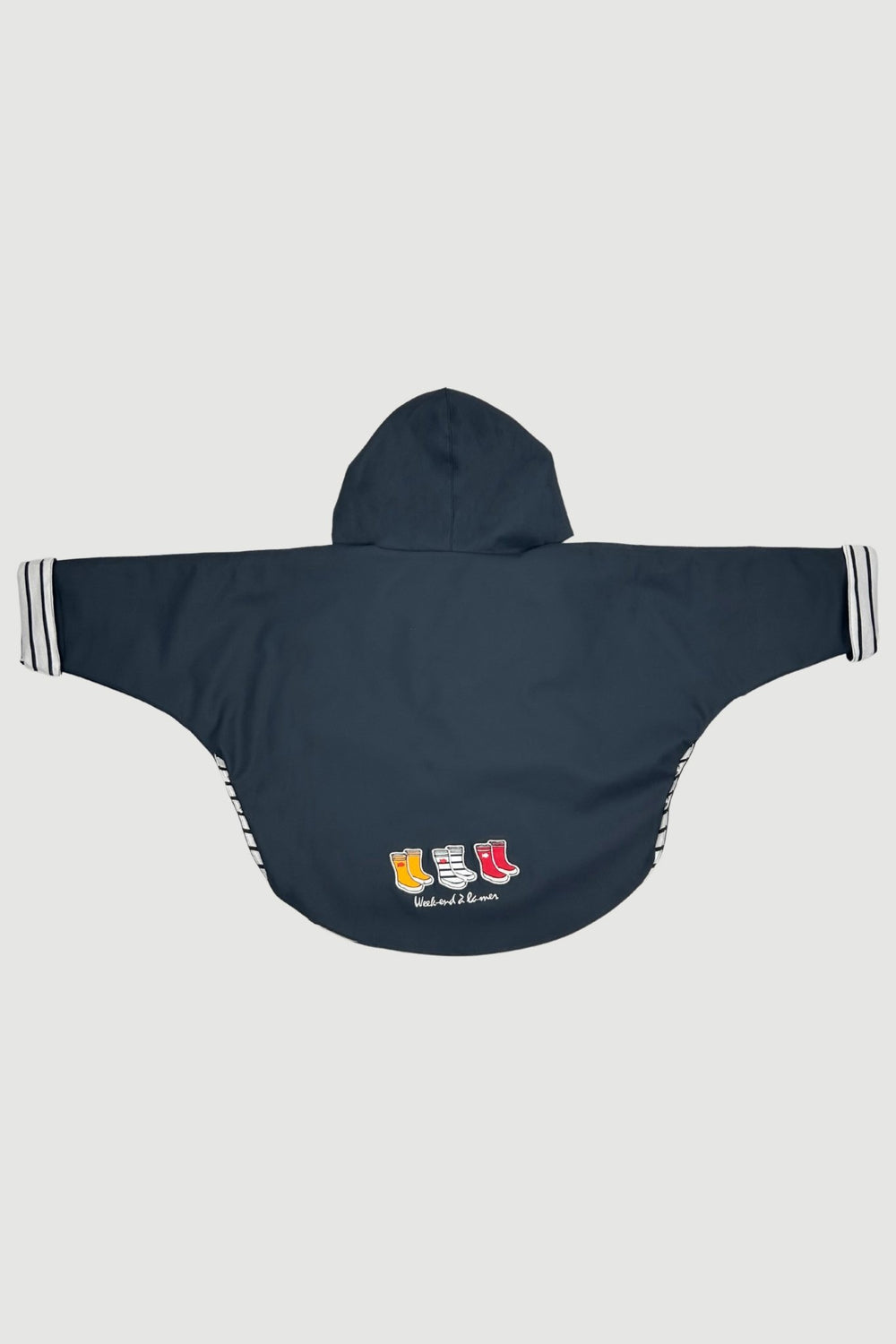 Week - end à la Mer "Nemo" Navy Blue Waterproof Cape - Millie and John