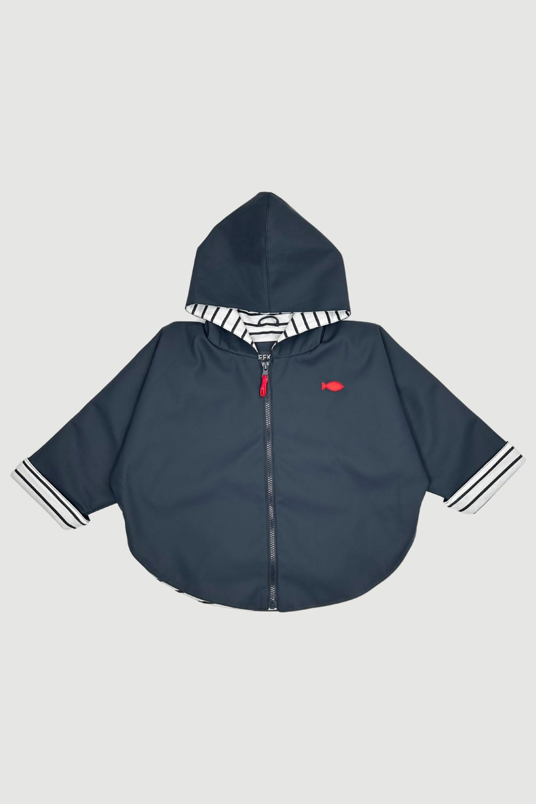 Week - end à la Mer "Nemo" Navy Blue Waterproof Cape - Millie and John