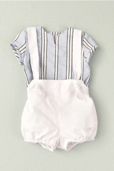 José Varón "Reggie" Blue Striped Shirt & Jam Pants | Millie and John