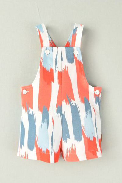 Cocote "Zion" Multicoloured Abstract Dungarees | Millie and John