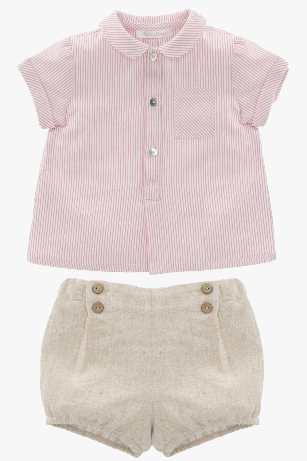 Martín Aranda "Vincent" Stripe Shirt & Linen Jam Pants | Millie and John
