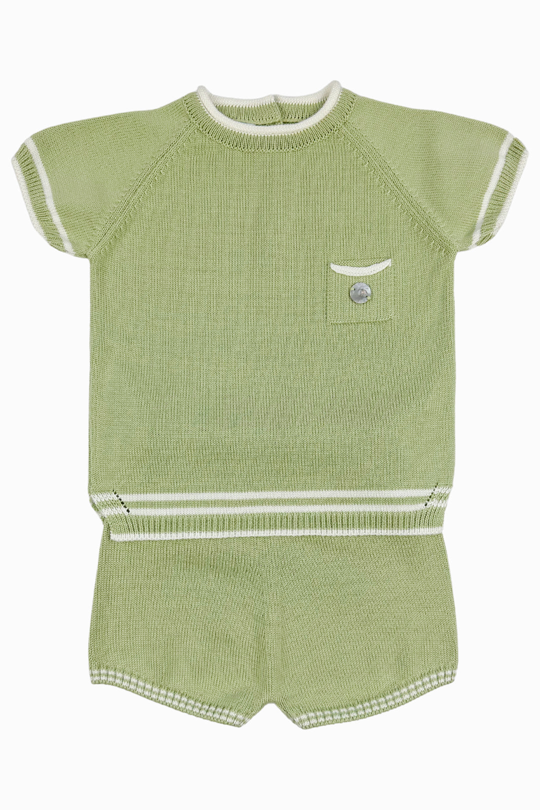 Granlei "Kylo" Olive Green Knit Top & Shorts | Millie and John