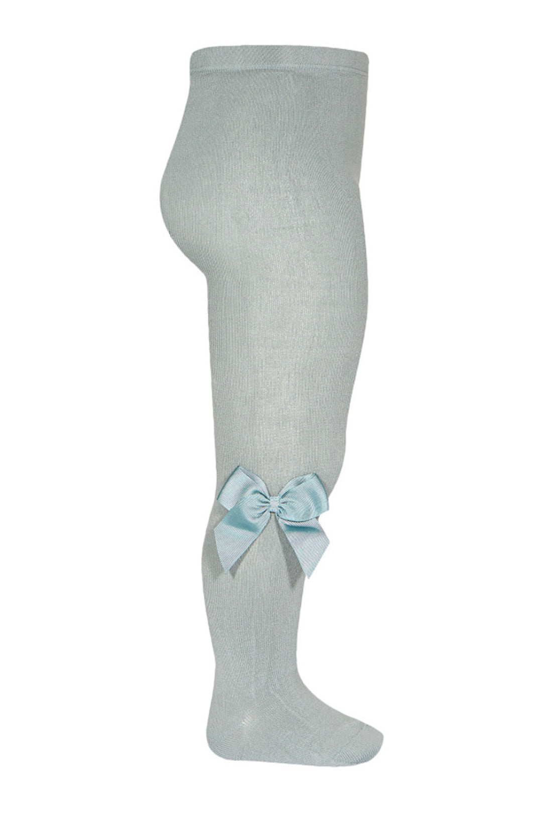 Condor Sage Green Grosgrain Bow Tights | Millie and John