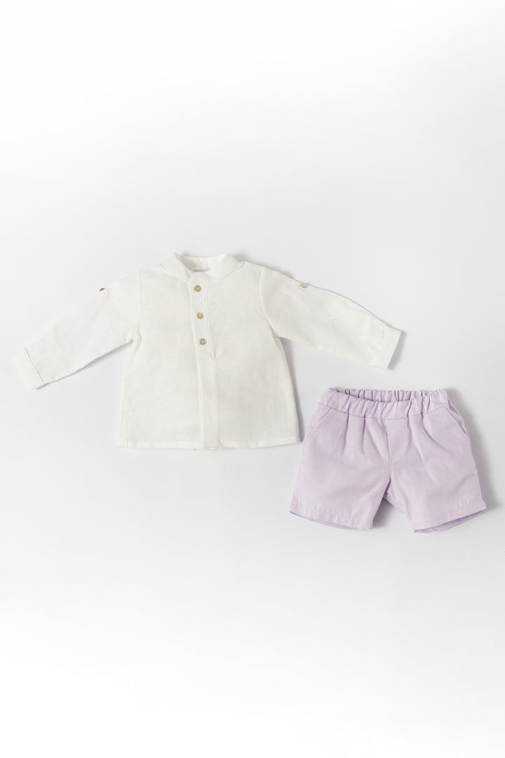 Deolinda "Albie" Lilac Shirt & Shorts | Millie and John
