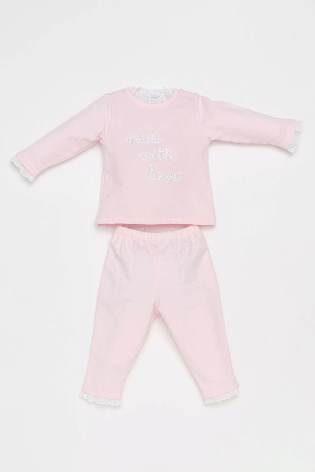 Deolinda "Honey" Pink Made with Love Tracksuit | Millie and John