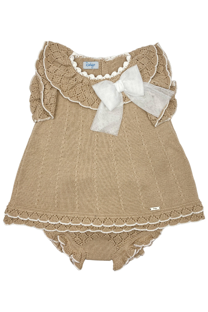 Rahigo "Liora" Camel Knit Dress & Bloomers | Millie and John