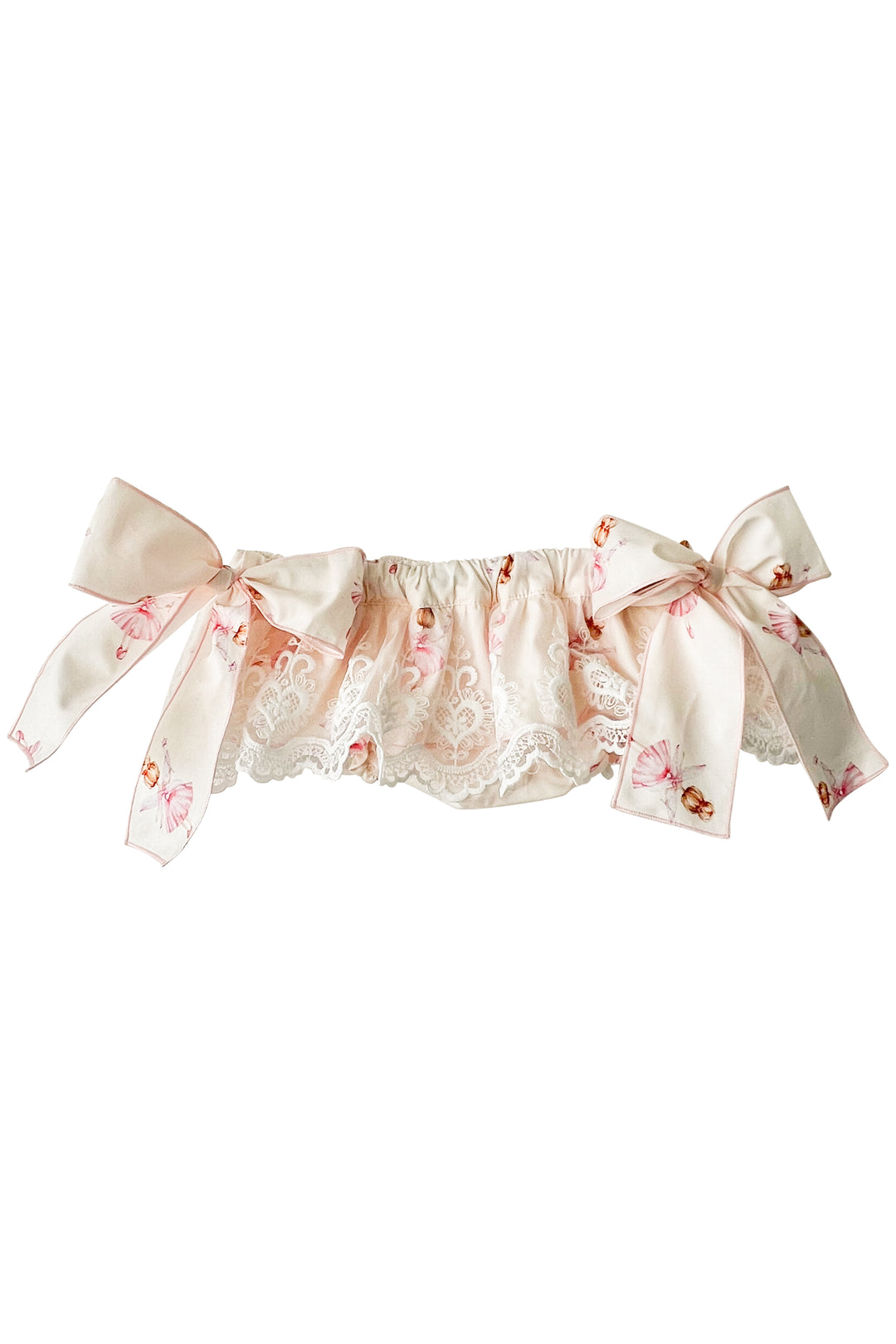Phi "Adelina" Pink Fairy Print Bloomers | Millie and John