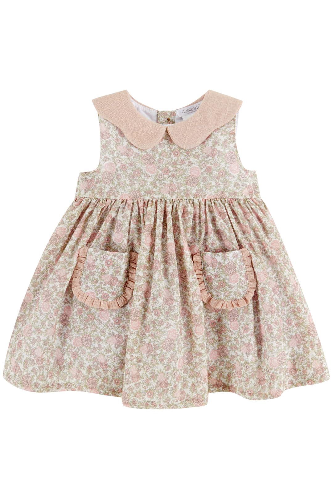 Deolinda "Natalia" Dusky Pink Vintage Floral Dress | Millie and John