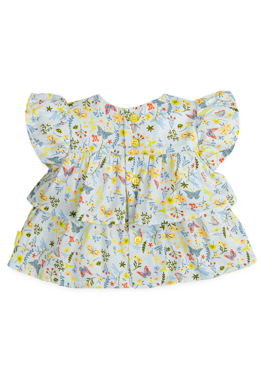 Tutto Piccolo "Carmen" Blue & Yellow Floral Blouse & Bloomers | Millie and John