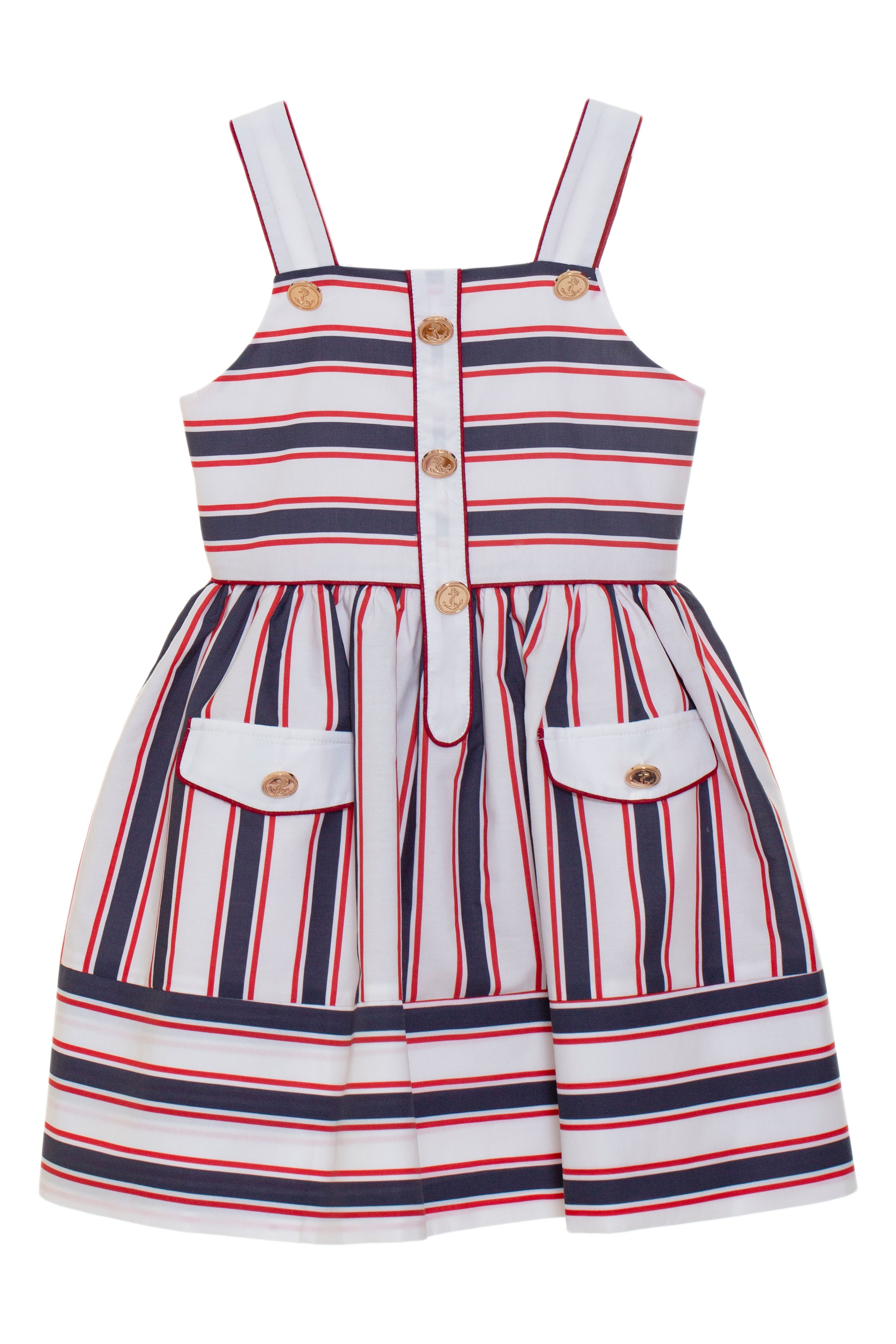 Patachou navy outlet dress