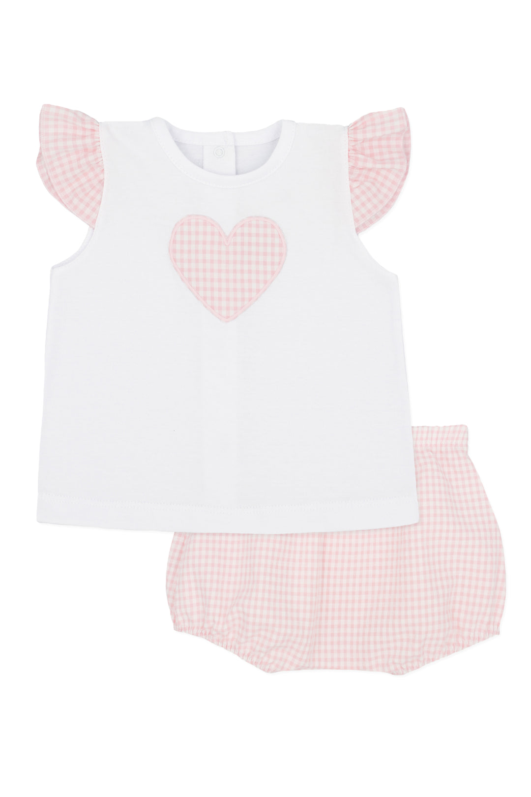 Rapife "Pixie" Pink Gingham Blouse & Bloomers | Millie and John