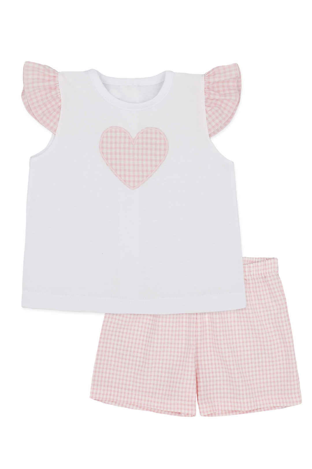 Rapife "Trixie" Pink Gingham Blouse & Shorts | Millie and John