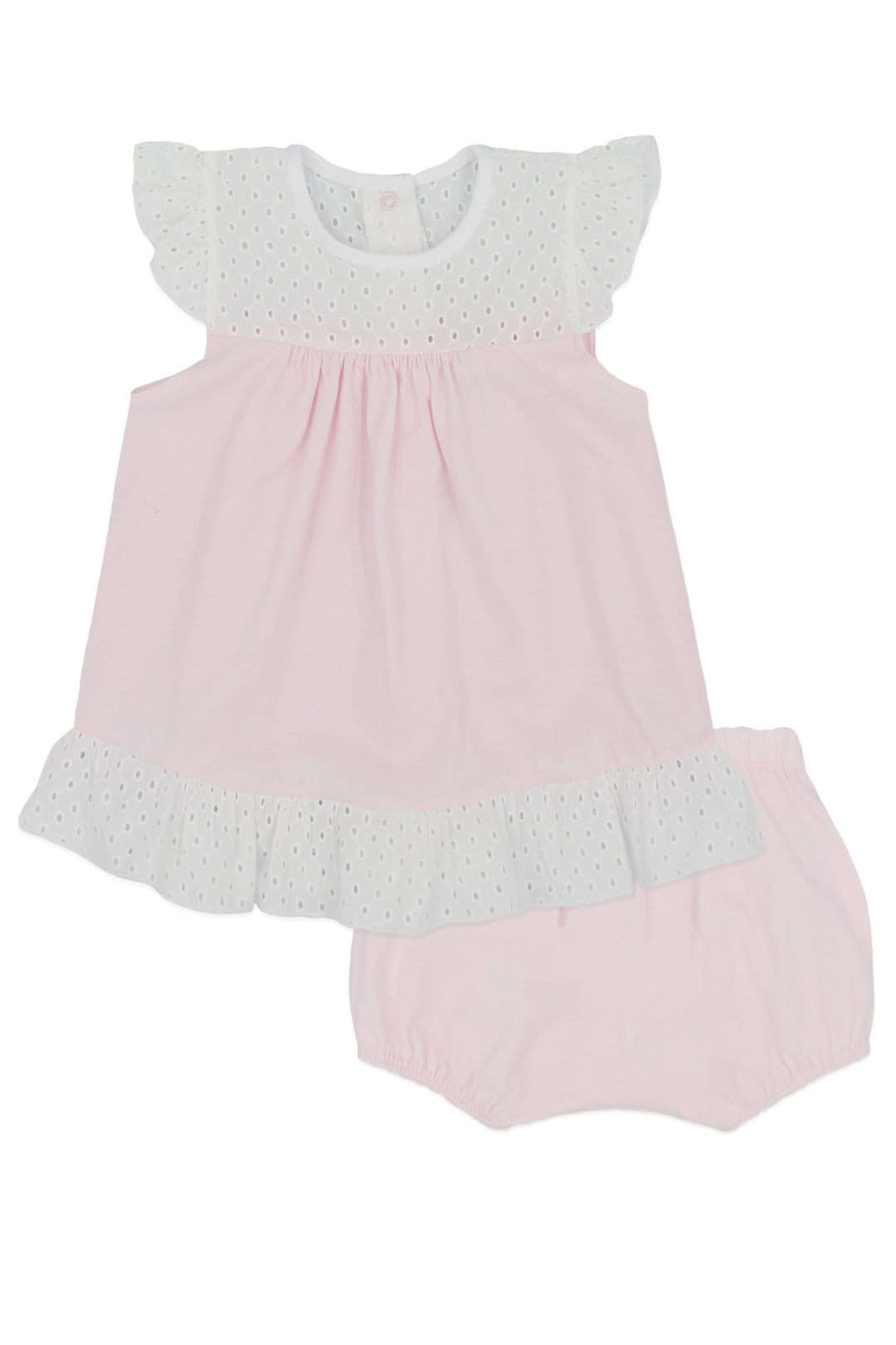 Rapife PREORDER "Madison" Pink Broderie Anglaise Top & Bloomers | Millie and John