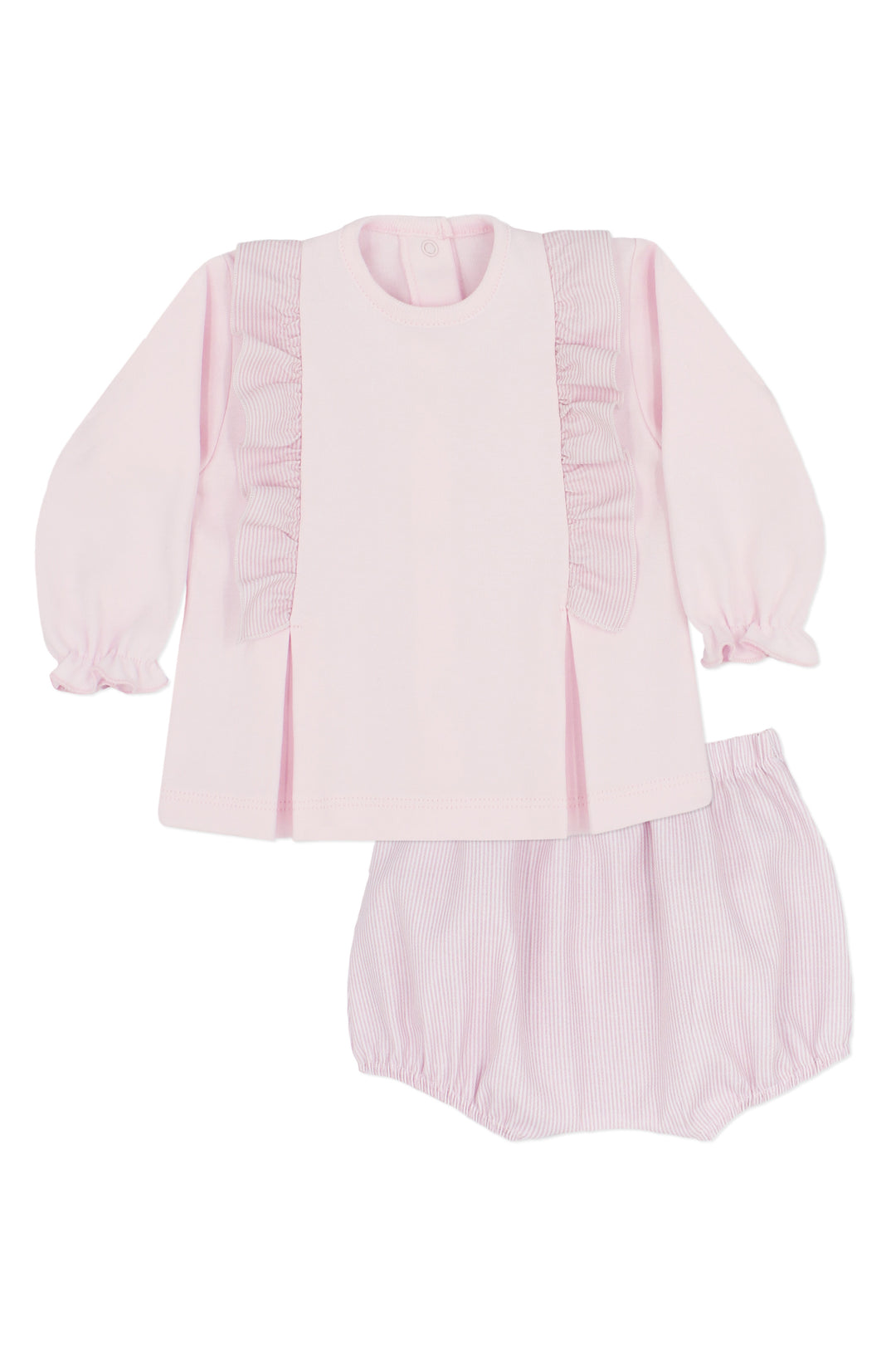 Rapife "Roisin" Pink Top & Striped Bloomers | Millie and John