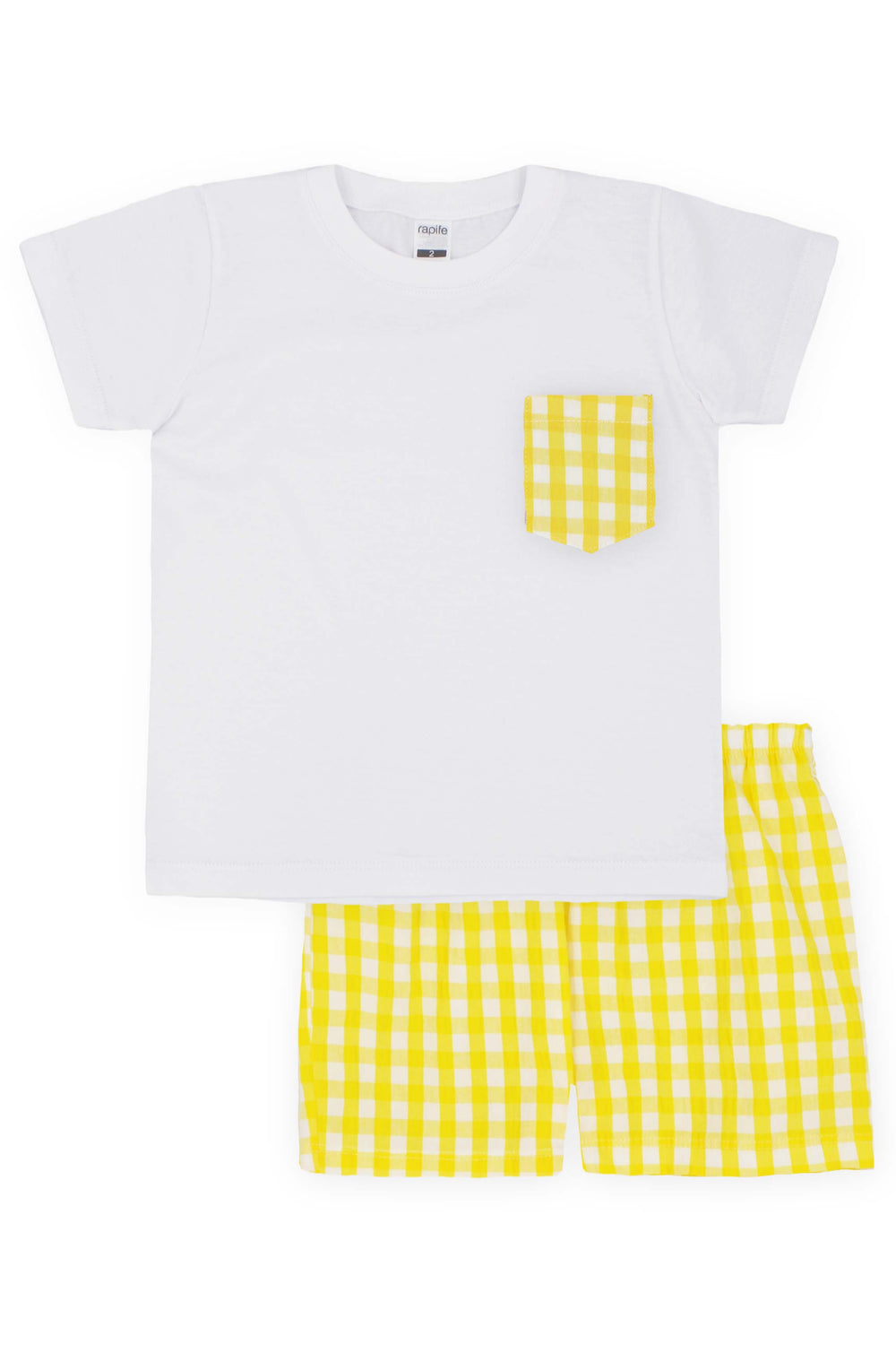 Rapife "Otis" Lemon Gingham T-Shirt & Shorts | Millie and John