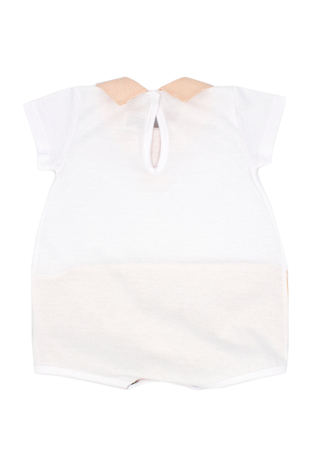 Rapife "Holden" Apricot Striped Romper | Millie and John