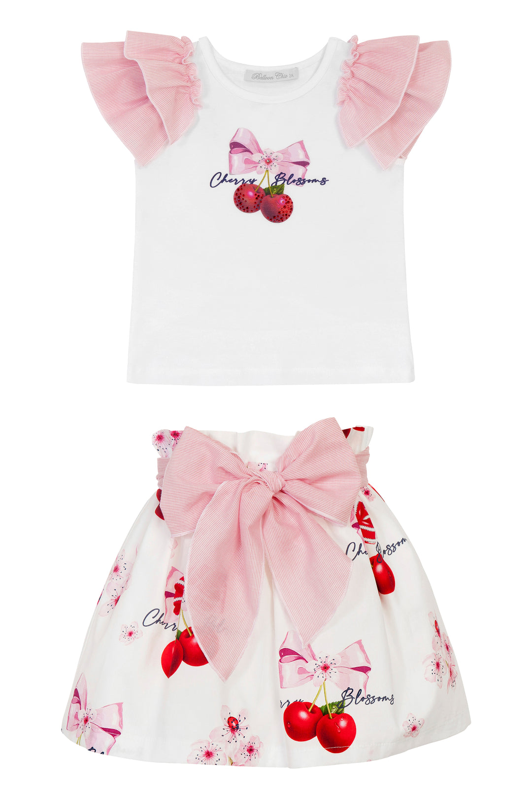 Balloon Chic "Roma" Cherry Print Top & Skirt | Millie and John