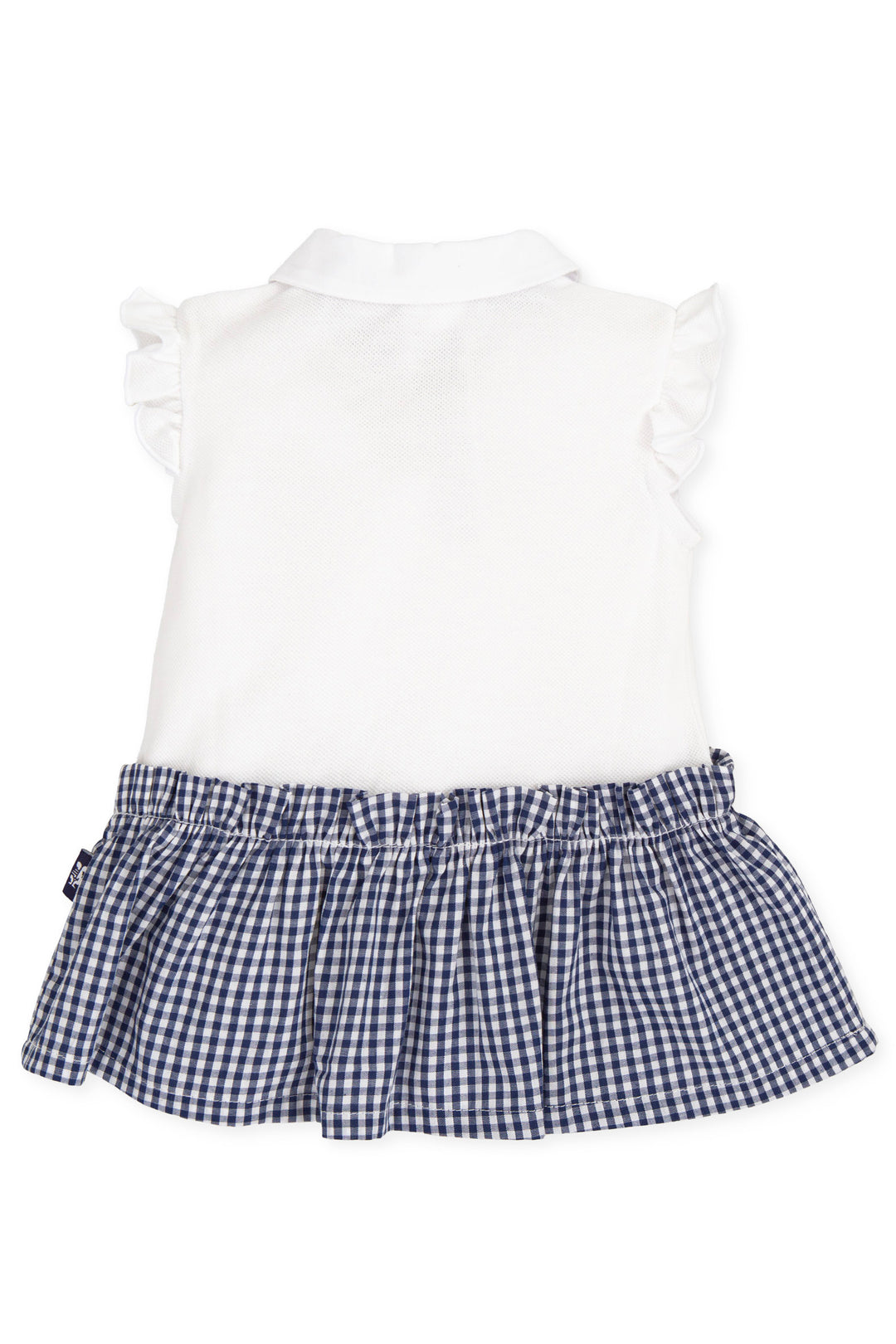 Tutto Piccolo "Lyra" Navy Gingham Tennis Dress | Millie and John