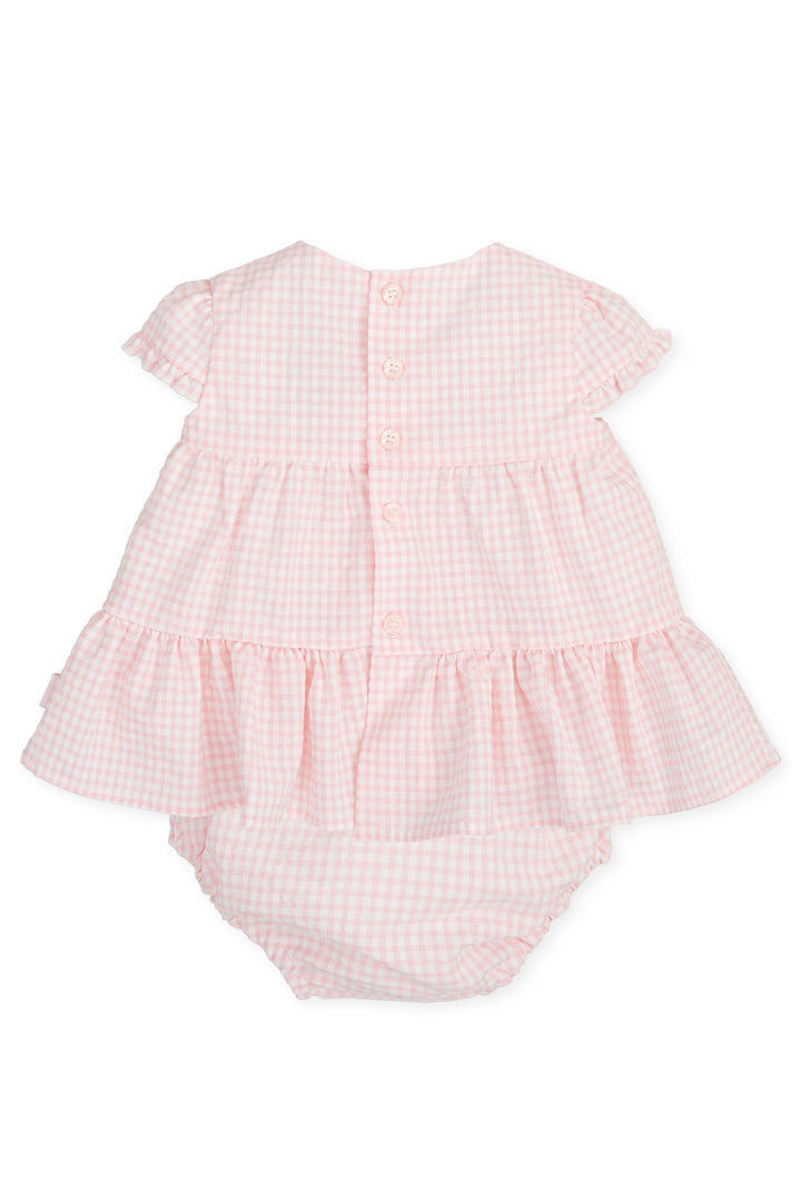 Tutto Piccolo "Missy" Pink Gingham Dress & Bloomers | Millie and John