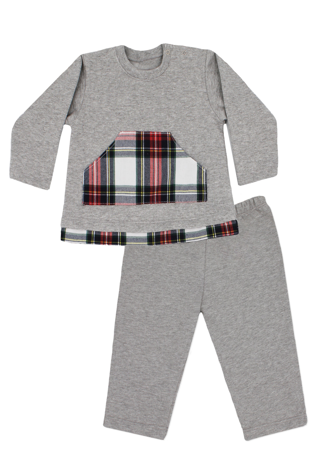Rapife "Rory" Grey & Red Tartan Tracksuit | Millie and John