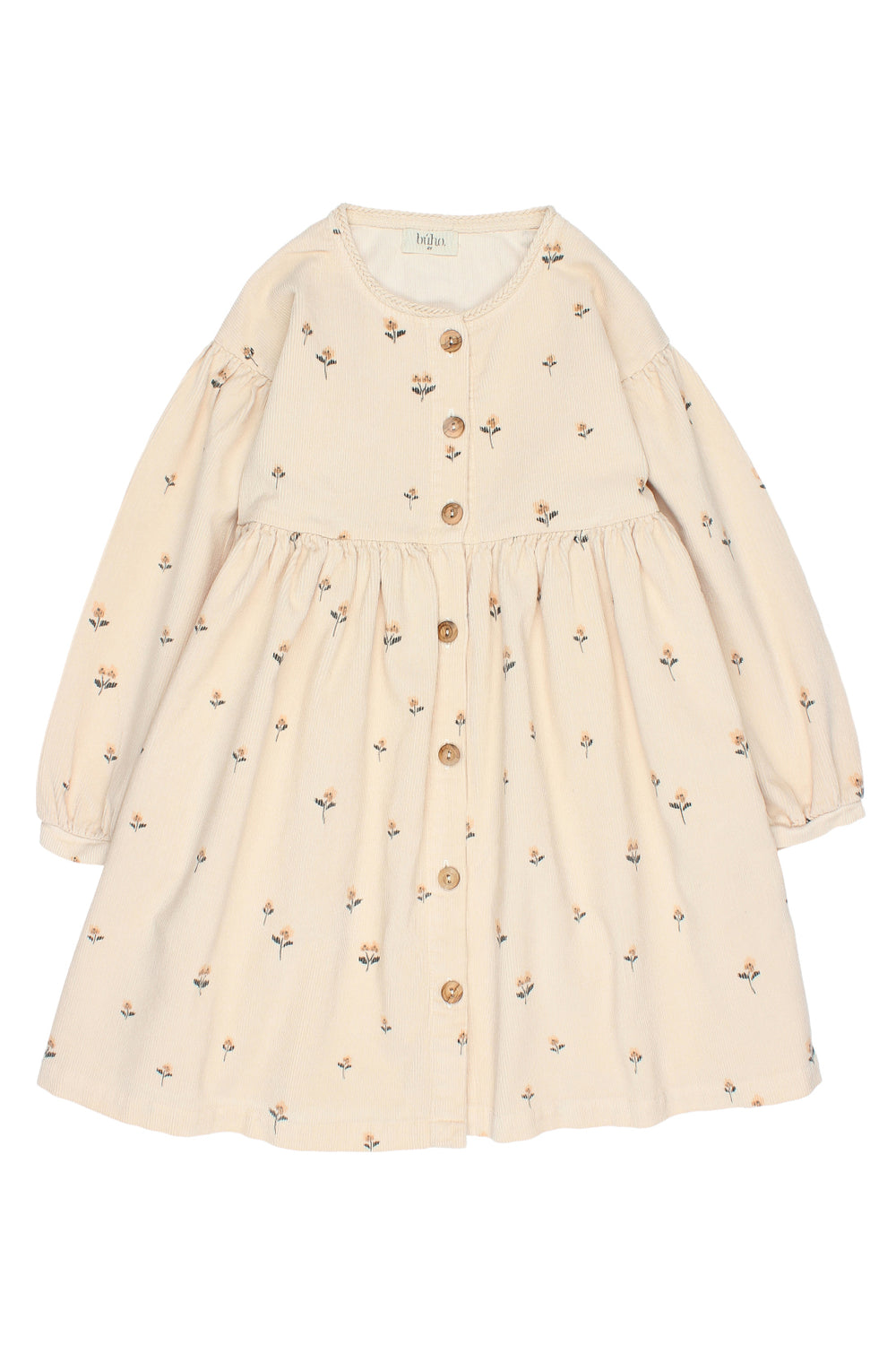 Búho "Romilly" Embroidered Flower Cord Dress (3-6Y) | Millie and John