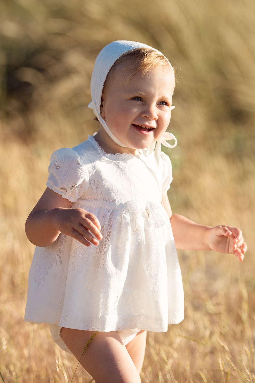 Foque PREORDER "Ayda" Ivory Lace Dress & Bloomers | Millie and John